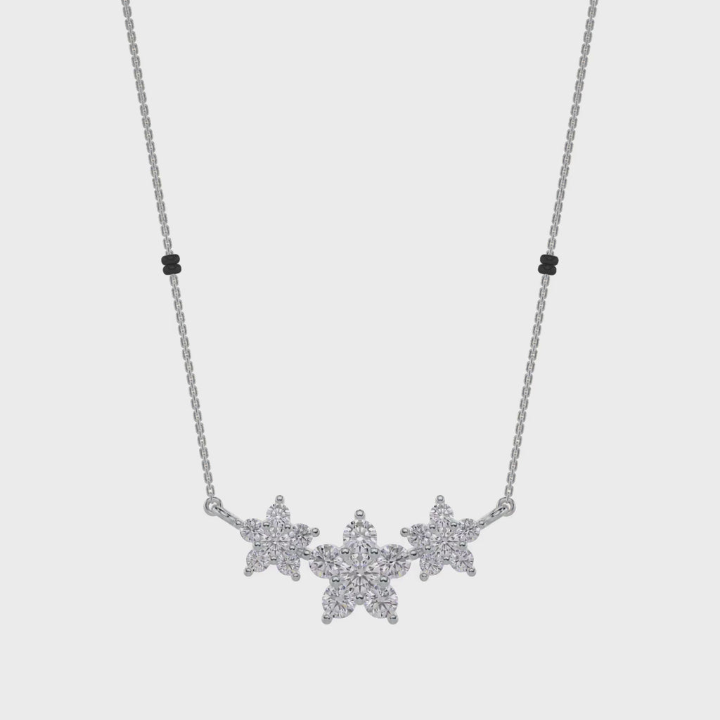 Kiran Diamond Mangalsutra Customizable modern mangalsutra handmade in 18 karat white gold video