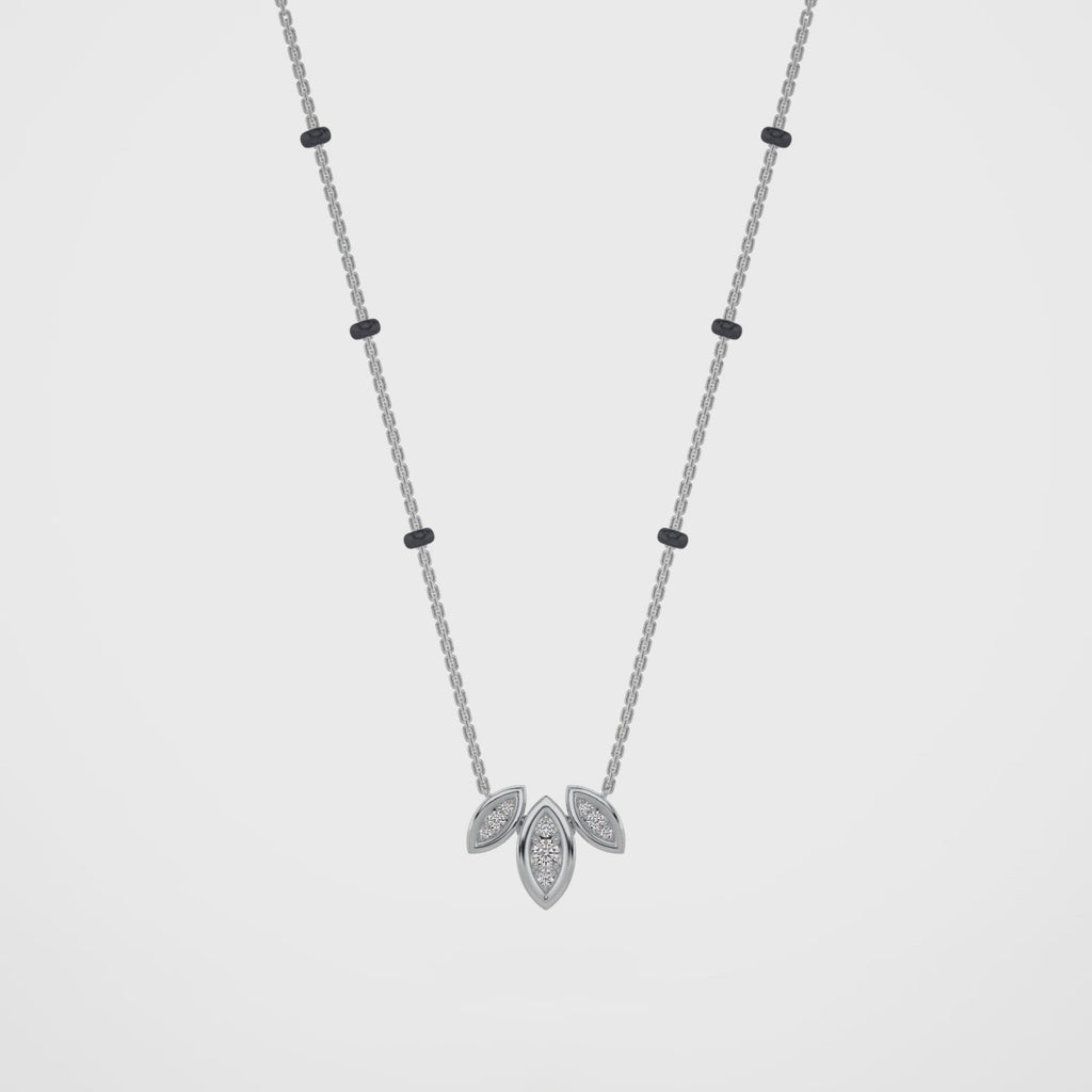 Mitali Diamond Mangalsutra Customizable modern mangalsutra handmade in 18 karat white gold video