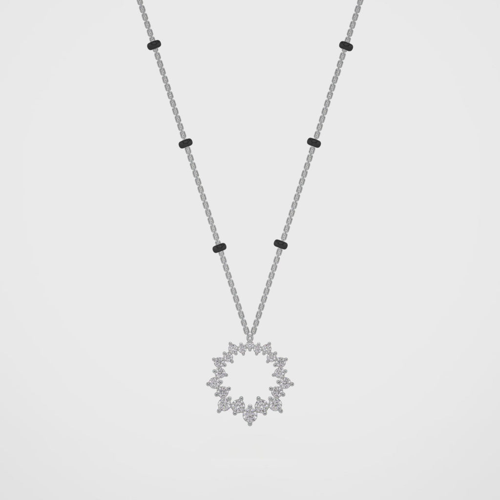 Mita Diamond Mangalsutra Customizable modern mangalsutra handmade in 18 karat white gold video