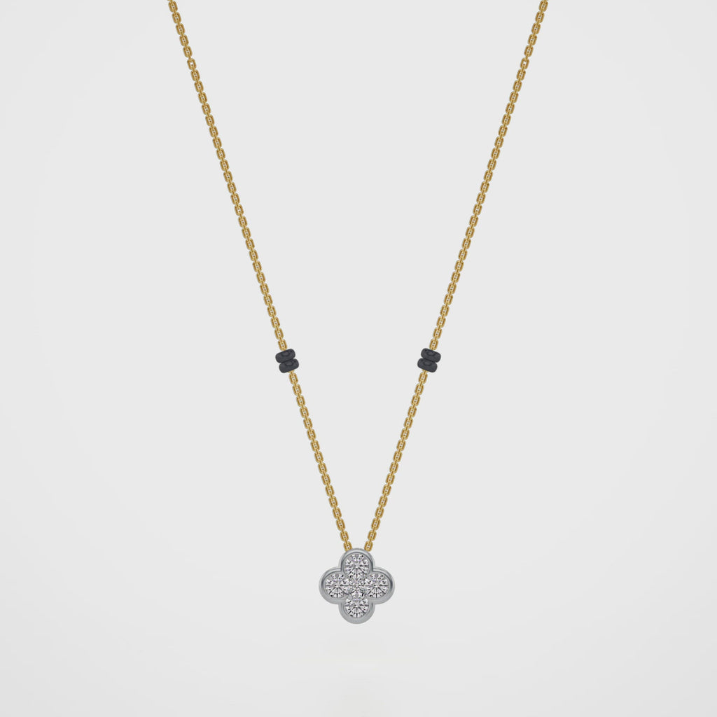 Lekha Diamond Mangalsutra Customizable modern mangalsutra handmade in 18 karat yellow gold video