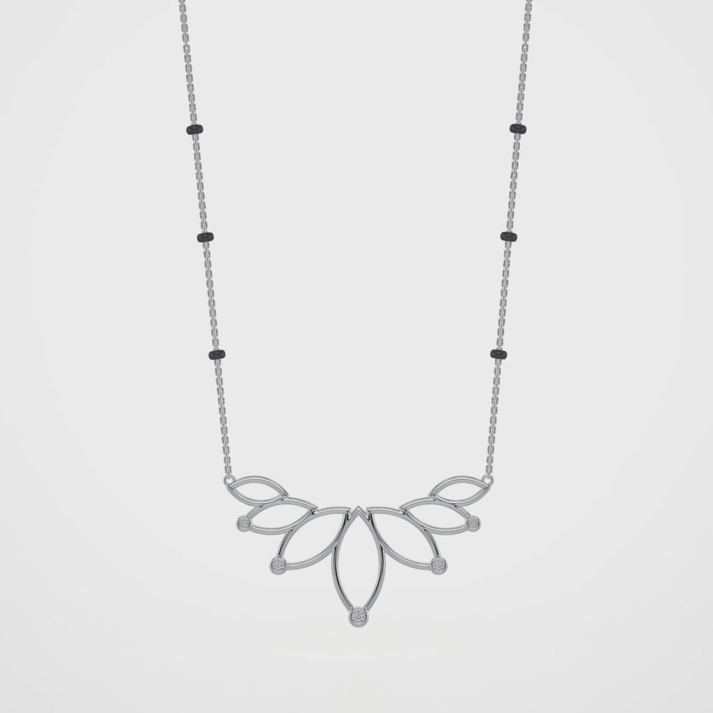 Rahi Diamond Mangalsutra Customizable modern mangalsutra handmade in 18 karat white gold video